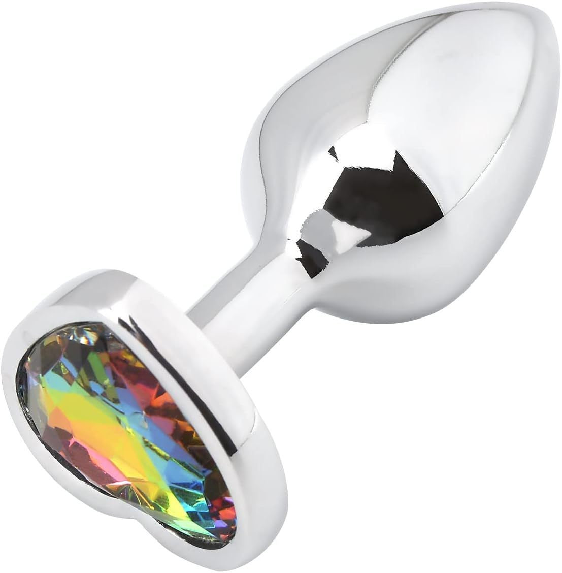 Jeweled Heart Metal Butt Plug