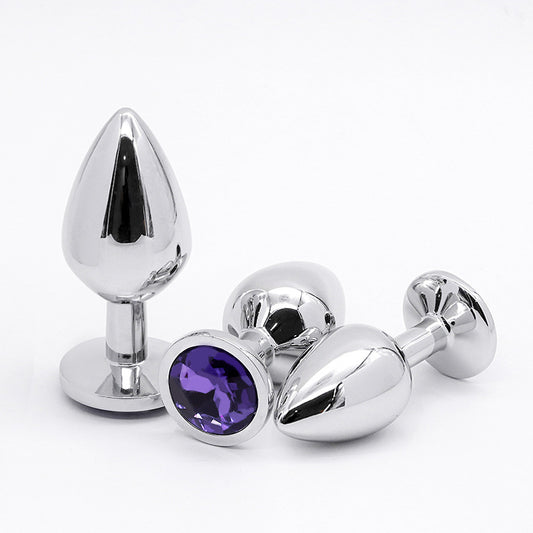 Jeweled Heart Metal Butt Plug
